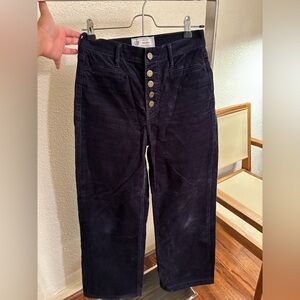 Gap high stride cordoruy blue pants